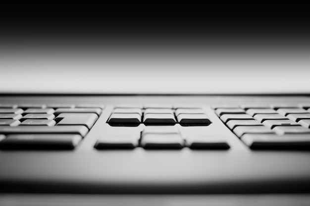 Foto teclas del teclado bokeh de fondo hd