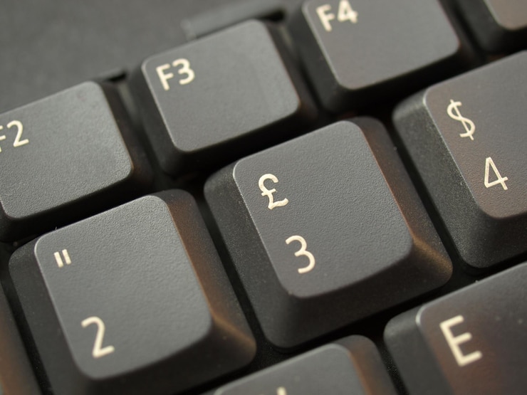 Foto teclas del teclado de la computadora