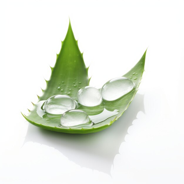 Técnicas innovadoras capturan la belleza orgánica de la hoja de aloe vera