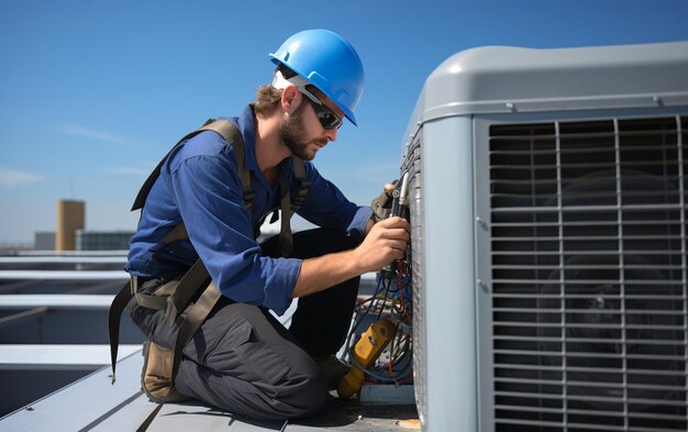 Técnico de Aire Acondicionado en Mantenimiento de Techos