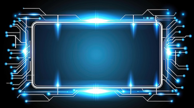 Tecnología abstracta Circuitos Diseño de conexiones de polígono Patrón de fondo Tecnología abstrata Circuito