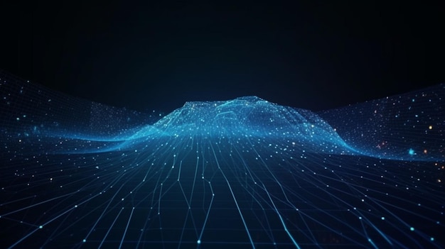 Tecnología abstracta concepto de fondo de grandes datos