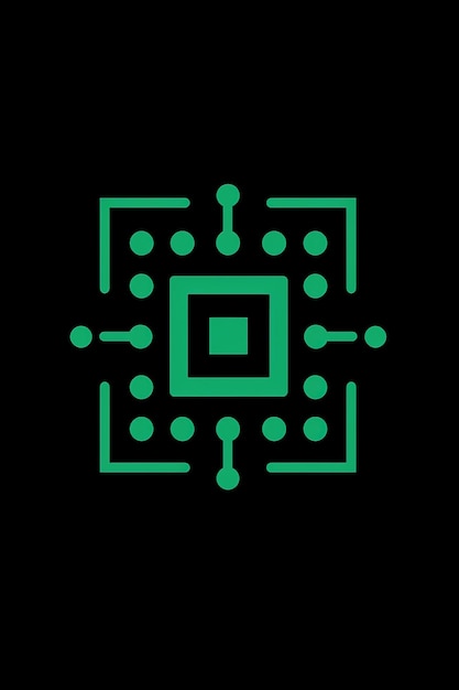 Tecnologia Abstracta Desenho de Ícones de Chip