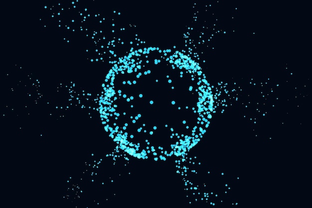 Tecnología abstracta fondo azul brilla fondo digital