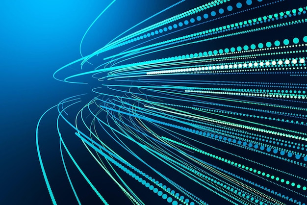 Tecnología abstracta fondo azul conexión a la red fondo digital