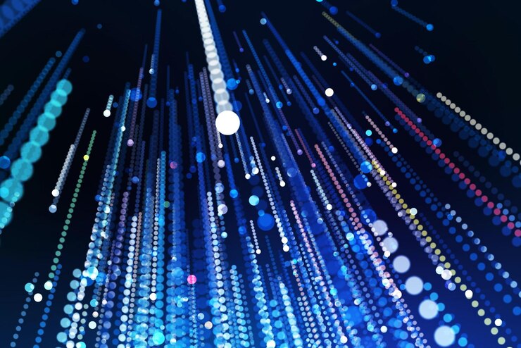 Foto tecnología abstracta fondo azul conexión a la red fondo digital
