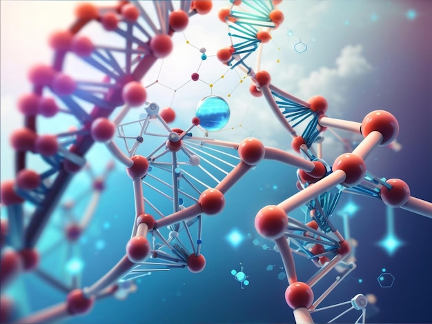 Tecnología de ADN médico futurista