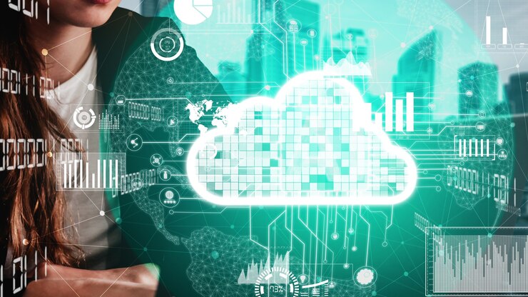 Foto tecnología de almacenamiento de datos y computación en la nube conceptual para la innovación futura