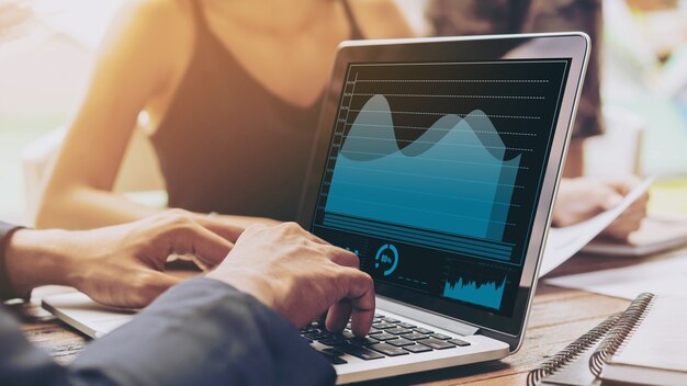 Tecnología de análisis de datos visuales empresariales mediante software informático creativo