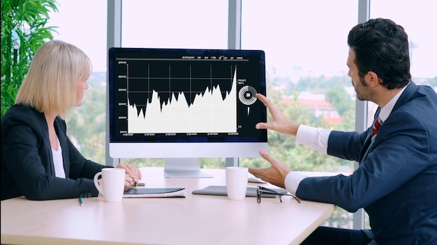 Tecnología de análisis visual de datos empresariales por software informático creativo