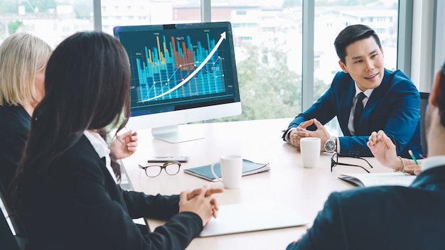 Tecnología de análisis visual de datos empresariales por software informático creativo