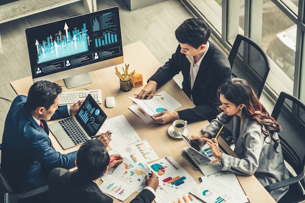 Tecnología de análisis visual de datos empresariales por software informático creativo