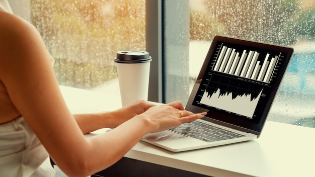 Tecnología de análisis visual de datos empresariales por software informático creativo