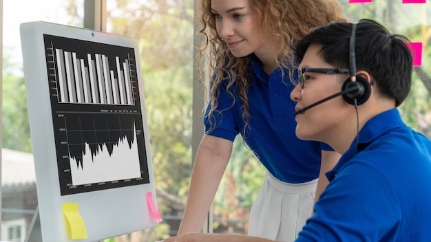 Tecnología de análisis visual de datos empresariales por software informático creativo