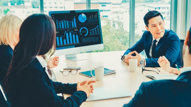 Tecnología de análisis visual de datos empresariales por software informático creativo