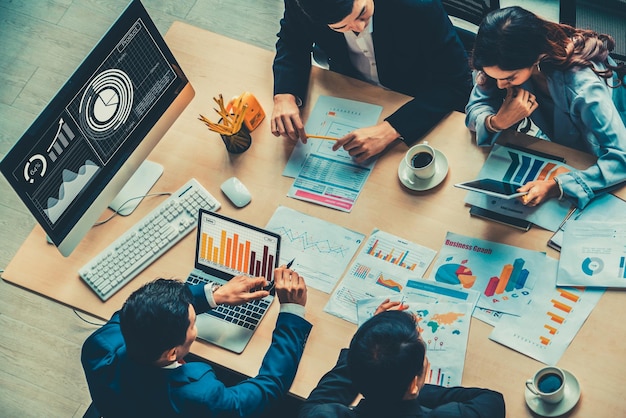 Tecnología de análisis visual de datos empresariales por software informático creativo