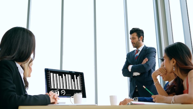 Tecnología de análisis visual de datos empresariales por software informático creativo