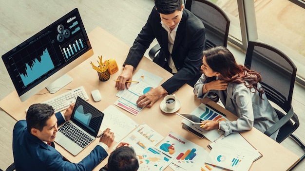 Tecnología de análisis visual de datos empresariales por software informático creativo