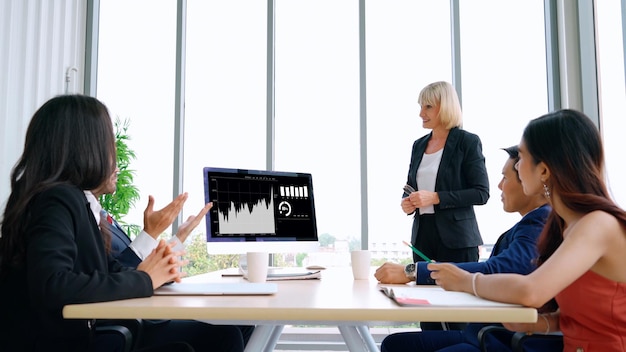 Tecnología de análisis visual de datos empresariales por software informático creativo