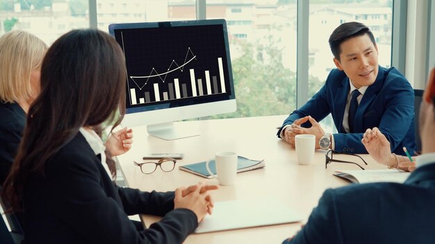 Tecnología de análisis visual de datos empresariales por software informático creativo