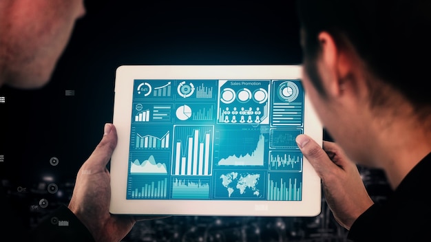 Tecnología de Big Data para las finanzas empresariales conceptual.