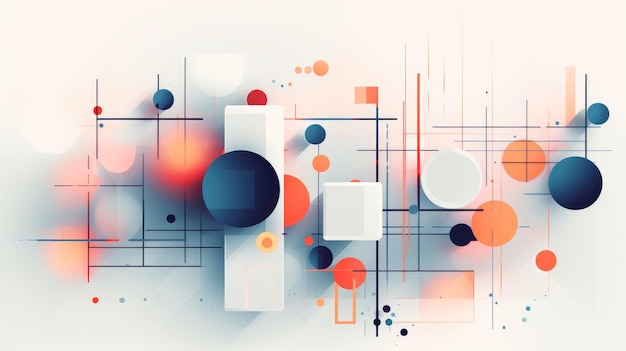 Tecnologia científica futura Geométrica abstrata para rede de cartazes de folheto de apresentação de negócios