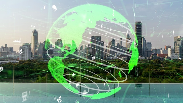 La tecnología de la ciudad verde cambia hacia el concepto de alteración sostenible