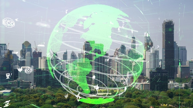 La tecnología de la ciudad verde cambia hacia el concepto de alteración sostenible