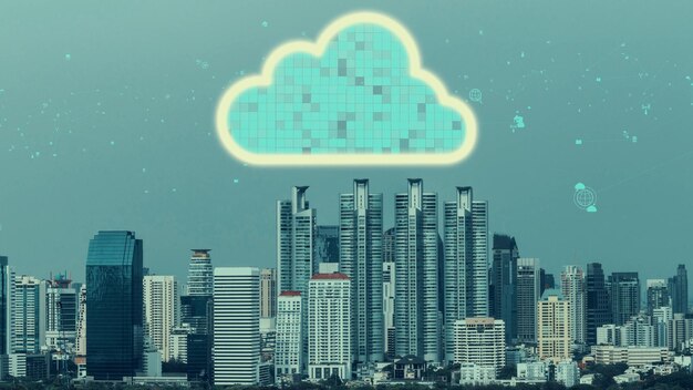 Tecnología de computación en nube y almacenamiento de datos en línea para el intercambio de datos de alteración