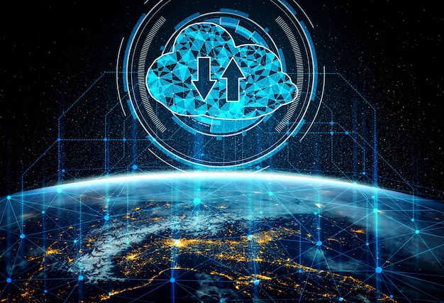 Tecnología de computación en nube y almacenamiento de datos en línea en una percepción innovadora