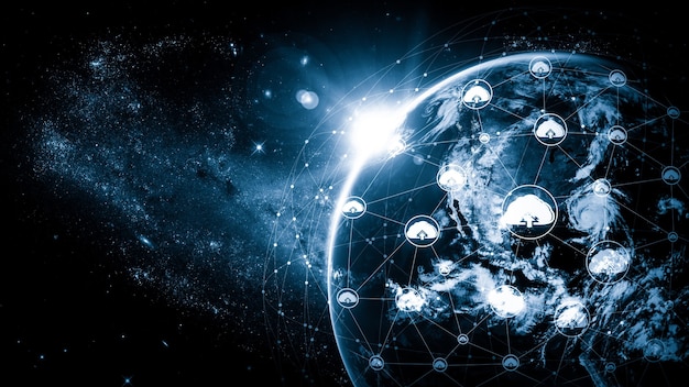 Tecnología de computación en nube y almacenamiento de datos en línea en una percepción innovadora