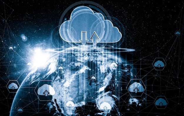 Tecnología de computación en nube y almacenamiento de datos en línea en una percepción innovadora