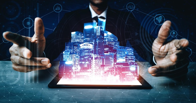 Tecnología de comunicación 5G de las redes de Internet