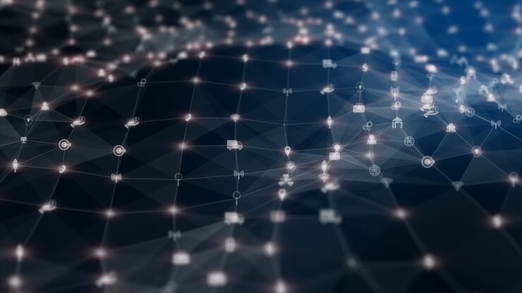 Foto tecnología de conexión de datos digitales de red y antecedentes de marketing de red
