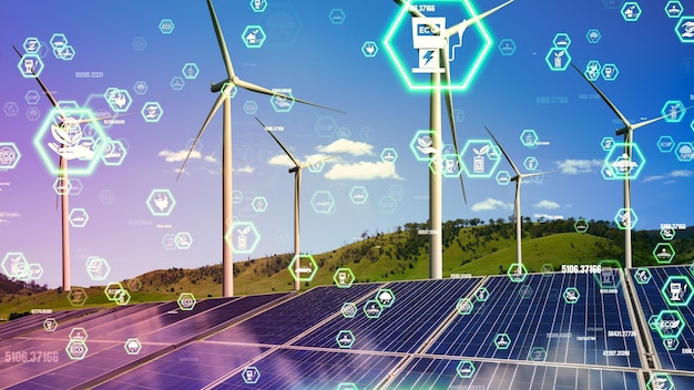 Tecnología de conservación del medio ambiente y enfoque ASG global sostenible
