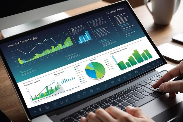 Tecnologia de aplicação com um gráfico de negócios