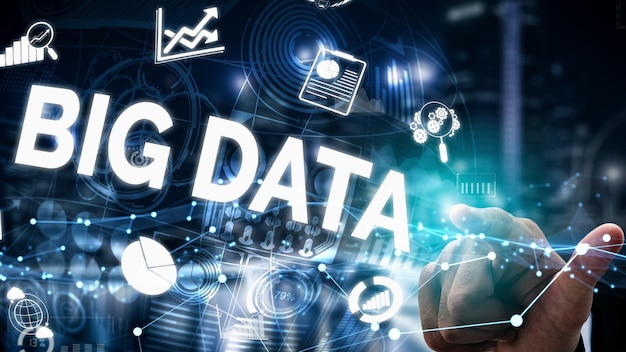 Tecnologia de big data para finanças empresariais conceitual