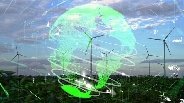 Tecnologia de conservação ambiental e abordagem de ESG sustentável global