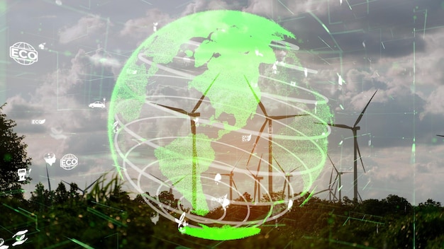 Tecnologia de conservação ambiental e abordagem ESG sustentável global