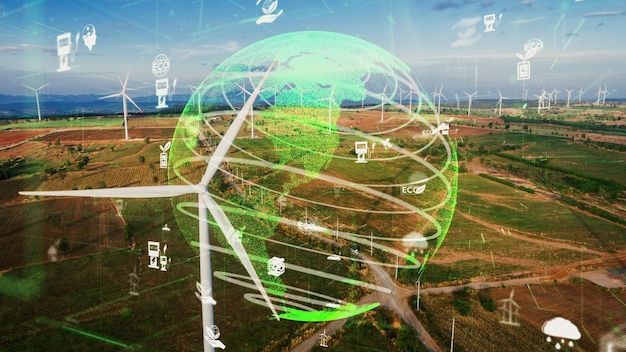 Tecnologia de conservação ambiental e abordagem ESG sustentável global