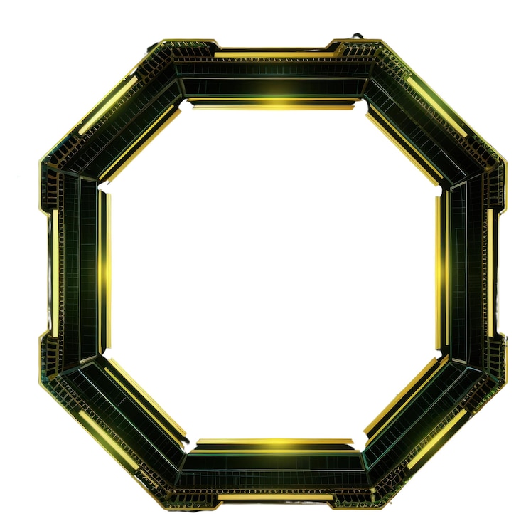 Foto tecnologia de fundos de luz de quadro hexagonal png