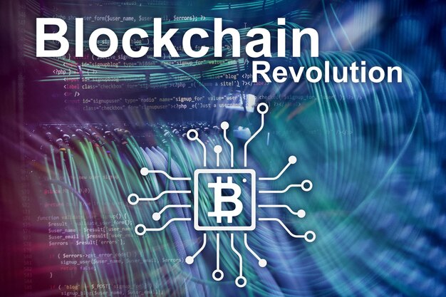 Foto tecnologia de inovação da revolução blockchain nos negócios modernos