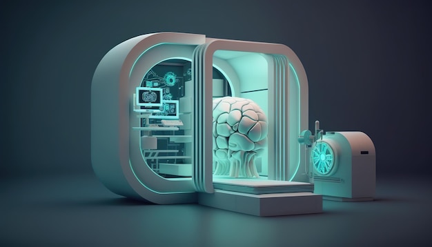 Tecnología de detección médica Ilustración creativa Ai Generate