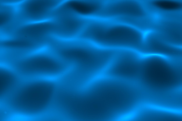 Tecnología digital abstracta 3D onda de agua realista río partículas de luz azul sobre fondo azul