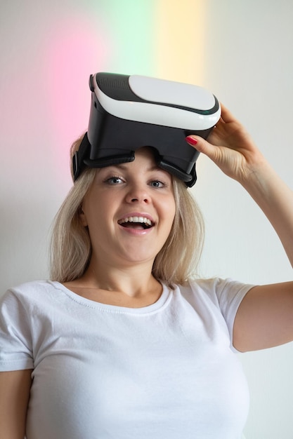Tecnologia digital de realidade virtual futurista