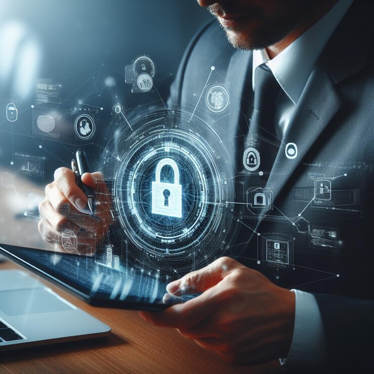 Tecnología digital Ingeniero informático que trabaja en una computadora portátil con sala de servidores centro de datos almacenamiento de grandes datos como fondos tecnología digital base de datos soporte de TI concepto de telecomunicaciones