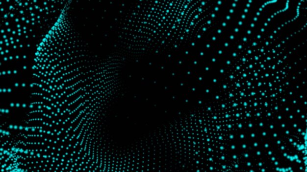 Tecnología digital de patrones de puntos de fondo de onda