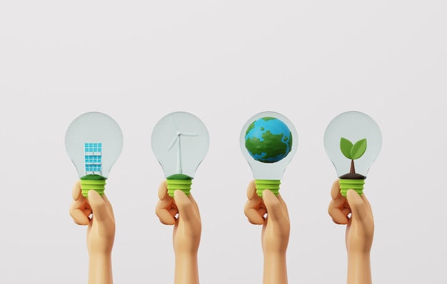 Tecnología de energía verde energía renovable ambientalmente sostenible