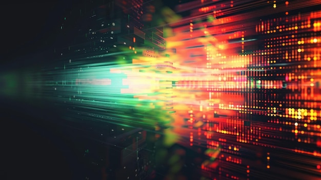 Tecnología de fondo concepto moderno fallo abstracto imagen generada por IA