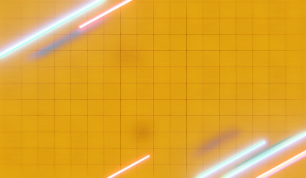 Tecnología de fondo de la luz láser luz de neón ilustración 3D